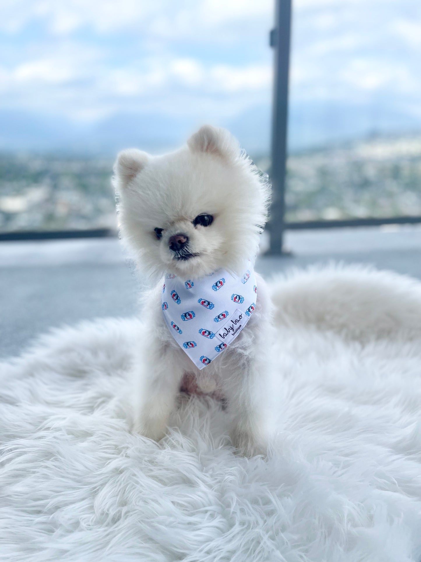 White Rabbit Candy Pet Bandana